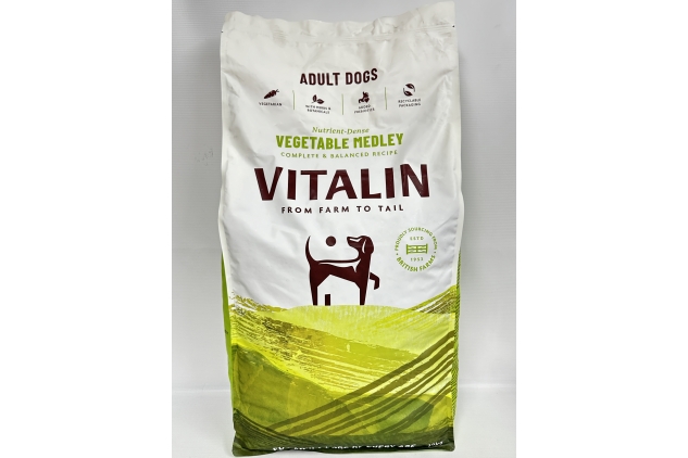 Vitalin Adult Dog Vegetable Medley 12kg | Complete & Balanced Recipe | BBE 20/08/2024 | RRP £70