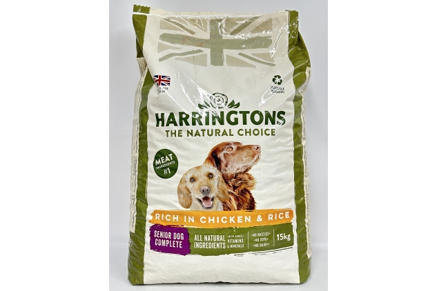 Harringtons Complete Senior Dry Dog Food Chicken & Rice 15kg