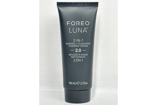 FOREO LUNA 2-in-1 Shaving Cream & Cleansing Foaming Cream - Shaving Foam for Men - Face Wash & Shave Gel - Vitamin E & Olive Oil- Razor Burn Protection - All Skin Types & Vegan - Travel Size - 100ml