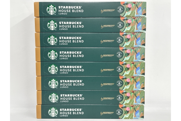 STARBUCKS House Blend by Nespresso, Medium Roast, Coffee Capsules 8 x 10 (80 Capsules)