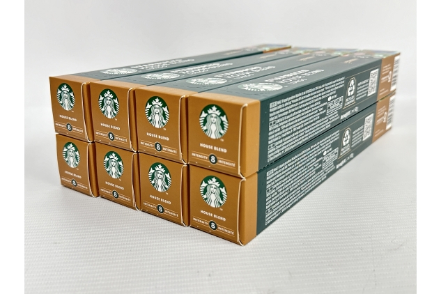 STARBUCKS House Blend by Nespresso, Medium Roast, Coffee Capsules 8 x 10 (80 Capsules)