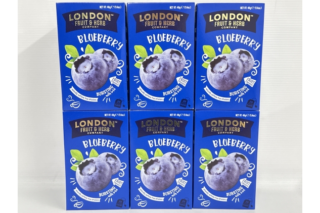 London Fruit & Herb Co Blueberry Bliss 20 Tea Bags (Pack of 6) Naturally Caffeine Free | Best Before Date 31/10/2024