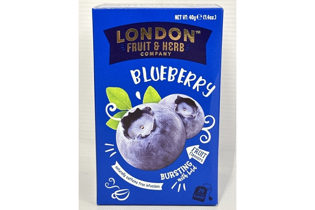 London Fruit & Herb Co Blueberry Bliss 20 Tea Bags (Pack of 6) Naturally Caffeine Free | Best Before Date 31/10/2024