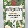 Heath and Heather Organic Green Tea and Coconut 20 Teabags (Pack of 6, Total 120)