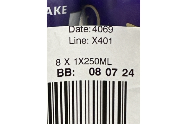 Cadbury Dairy Milk Chocolate Milkshake 24 X 250ml Bottles | Best Before Date 08/07/2024