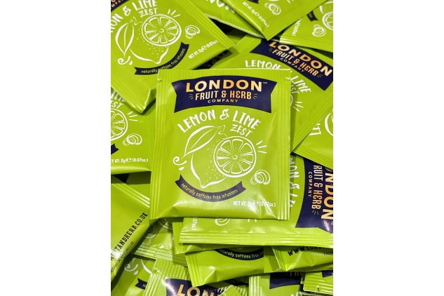 London Fruit & Herb Company | Lemon & Lime Zest | 80 Tea Bags | Sold Loose Individually Wrapped