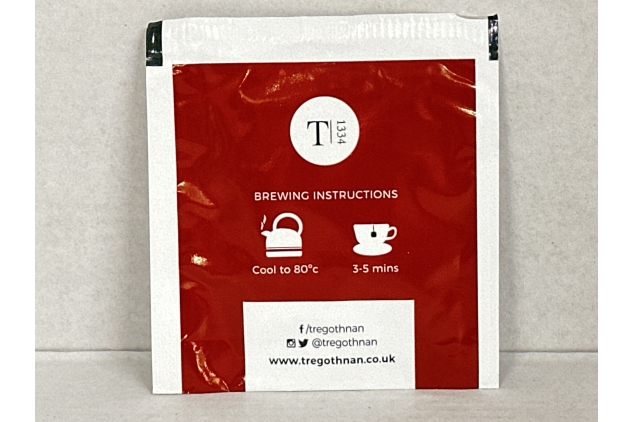 The Tregothnan Tea Bags | Red Berry Tea | 100 Pack Individually Wrapped