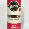 Remedy Kombucha Tea - Wild Berry - Sparkling Live Cultured Drink - Naturally Sugar Free Soft Drink - Probiotic Drink for Gut Health - 12 x 250ml