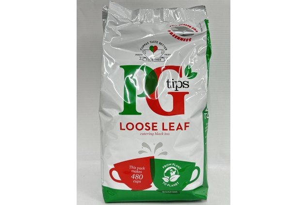 PG Tips Original LOOSE LEAF Tea 1.5kg, Bulk Buy, PG Loose Tea, Black Tea, Refreshing & Flavourful, Ideal for Catering, 480 Servings