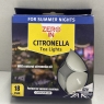 Zero In Citronella Garden Patio BBQ Party Picnic Repel Tea Lights Candle 18 Pack