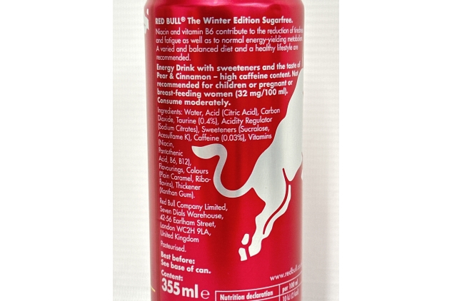 Red Bull Energy Drink Sugar Free Ruby Edition Spiced Pear 12 X 355ml | BEST BEFORE DATE 18/07/2024