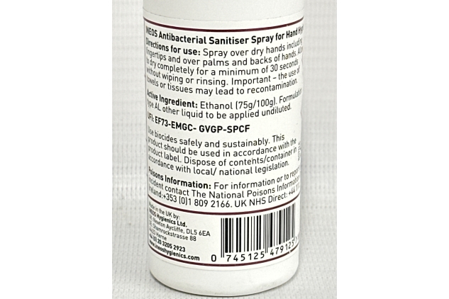 INEOS Sanitiser Spray (100 ml) - Antibacterial Hand Sanitiser | Pack Of 6