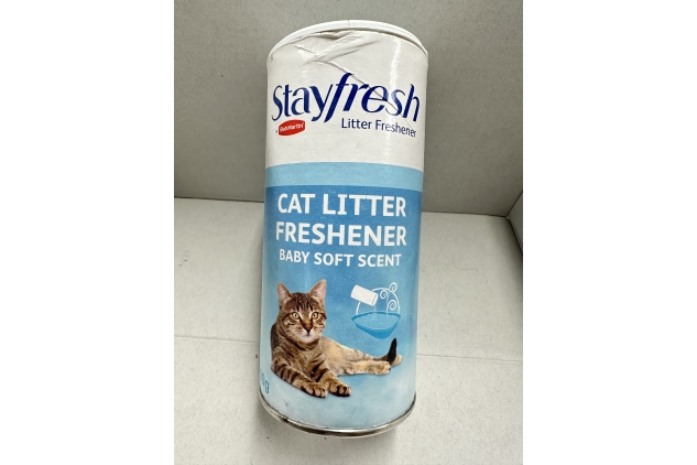 Bob Martin Stay Fresh Cat Litter Freshener Baby Soft Scent Unpleasant Odours 400g