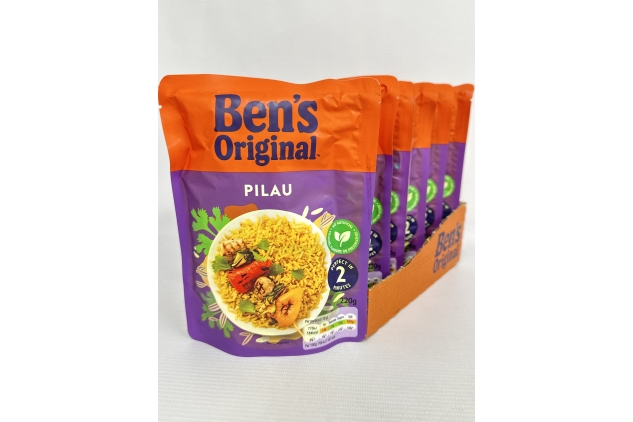 Ben's Original Microwave Rice, Pilau, 6 x 220g | Best Before Date 10/07/2024