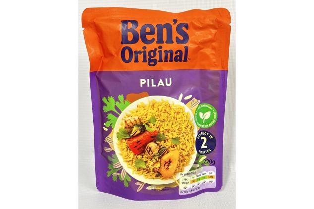 Ben's Original Microwave Rice, Pilau, 6 x 220g | Best Before Date 10/07/2024