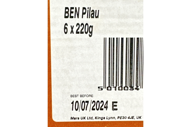 Ben's Original Microwave Rice, Pilau, 6 x 220g | Best Before Date 10/07/2024