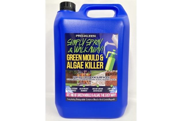 Pro-Kleen Patio Cleaner Simply Spray and Walk Away Green Mould and Algae Killer for Patios, Fencing and Decking 5 Litre Concentrate (Makes 25 litres)