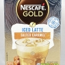 Nescafe Gold Iced Salted Caramel Latte Instant Coffee Sachets 7 Sachets, (Pack of 6, Total 42 Sachets) Best Before Date 31/07/2024