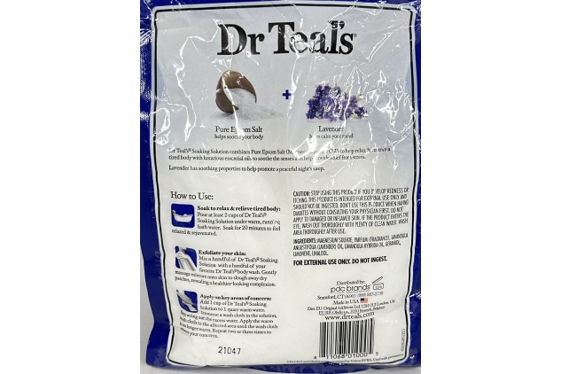 Dr Teal's Epsom Salts Lavender 1.36Kg (Pack Of 2)