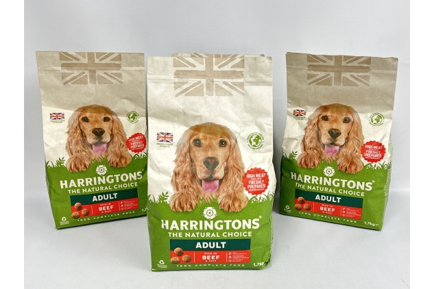 Harringtons Complete Dry Adult Dog Food Beef and Rice 1.7 kg (Pack of 4) Bulk Buy Deal