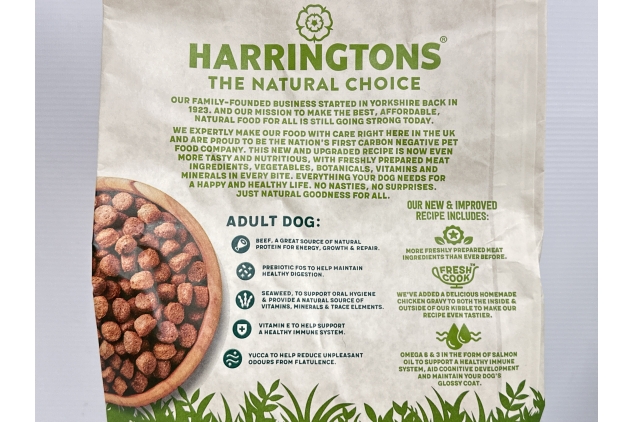 Harringtons Complete Dry Adult Dog Food Beef and Rice 1.7 kg (Pack of 4) Bulk Buy Deal