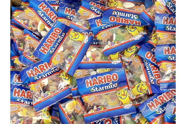 Haribo Sweets STARMIX Mini Packs | Box of 100 Jelly Gummies Wholesale, Party, Events Halloween