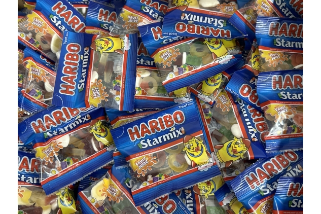 Haribo Sweets STARMIX Mini Packs | Box of 500 | Jelly Gummies Wholesale, Party, Events, Halloween