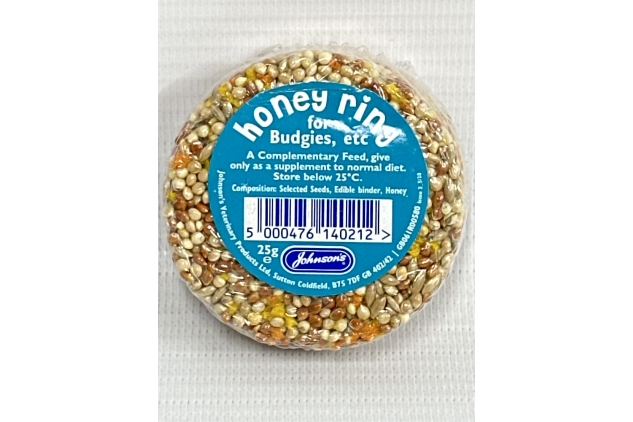 Johnson’s Treat2eat Honey Rings For Budgies 25g (Pack of 45) BEST BEFORE DATE 30/06/2024