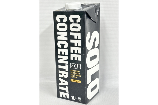 Solo Cold Brew Coffee Concentrate | Espresso Strength | Instant Barista Grade Coffee | Iced Coffee And Espresso Martini Mix | Natural | 1 Litre | 20 Double Shots Per Bottle | BEST BEFORE DATE 20/05/2024