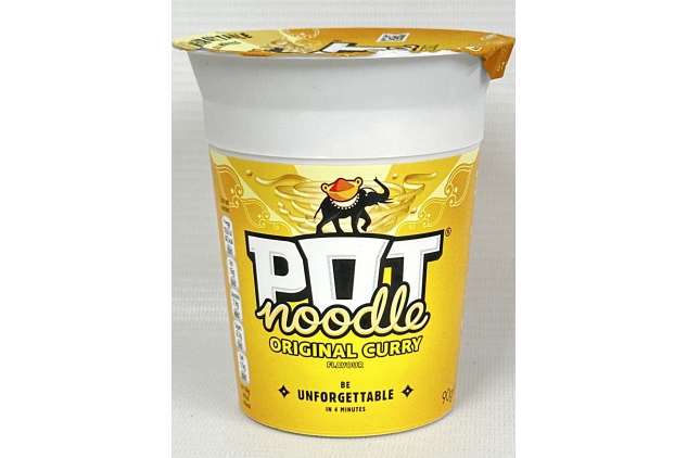 Pot Noodle Original Curry Standard Pot 1 X 90g | Best Before Date 30/06/2024