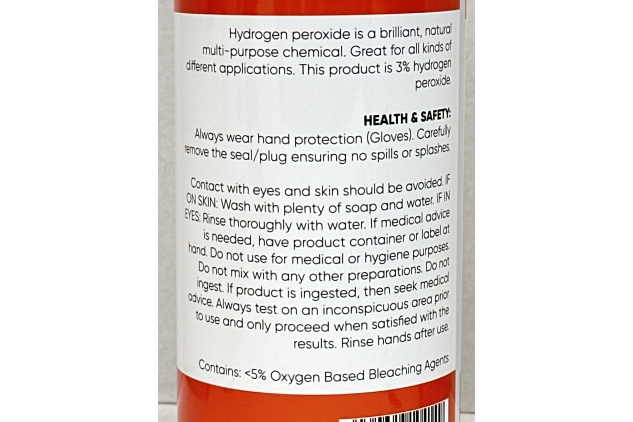 McKLords Hydrogen Peroxide 3%, 500ml, Natural (Pack Of 2)