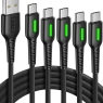 USB C Charger Cable | 5 Pack, 3.1A | USB to USB C Cable, Type C Charger Cable Fast Charging