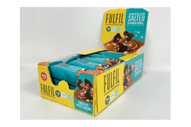 Fulfil Vitamin and Protein Bar, 15 X 40g Bars, Chocolate Salted Caramel Flavour | Best Before Date 10/09/2024