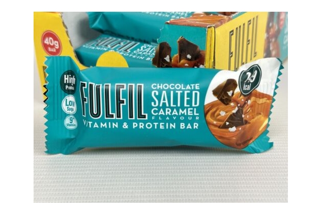 Fulfil Vitamin and Protein Bar, 15 X 40g Bars, Chocolate Salted Caramel Flavour | Best Before Date 10/09/2024