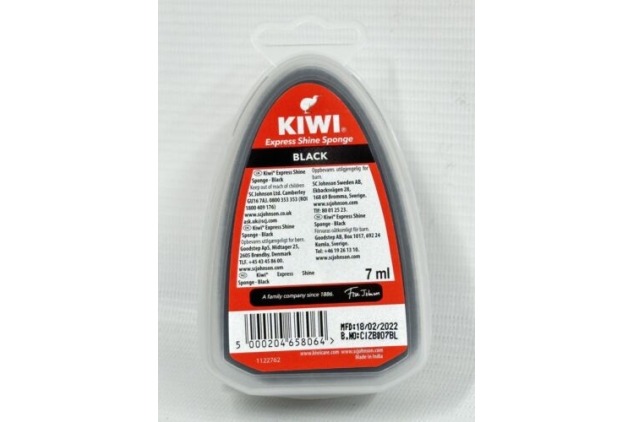 Kiwi Shoe Express Shine Sponge Black 7ml (Pack Of 3)