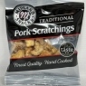 Traditional Pork Scratchings 24 X 40g Packs Seasoned Meat Snack Pub Carded