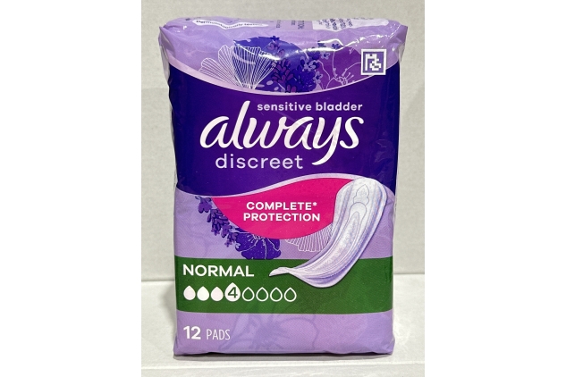 Always Discreet Incontinence Pants Women, Normal, 12 Pads Sanitary Towels