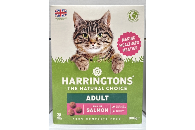 Harringtons Salmon Dry Adult Cat Food 800g | 28 Meals