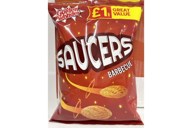 Golden Wonder Saucers Barbecue Flavour Snacks 18 X 40g