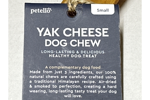 Petello Yak Cheese Dog Chew Long Lasting Himalayan Chew for Dogs Himalayan Protein Rich Natural Dog Treat 35g