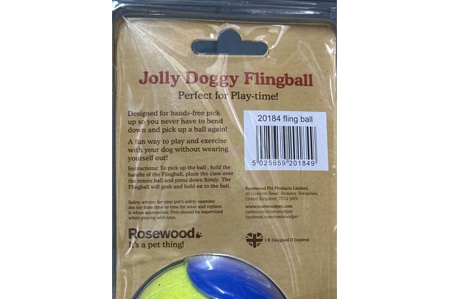 Rosewood Flingball, BLUE Dog Ball Thrower | Summer Essential