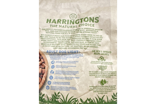 Harringtons Complete Light Dry Adult Dog Food Chicken & Rice 1.7kg