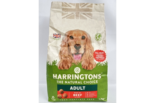 Harringtons Complete Dry Adult Dog Food Beef and Rice 1.7 kg