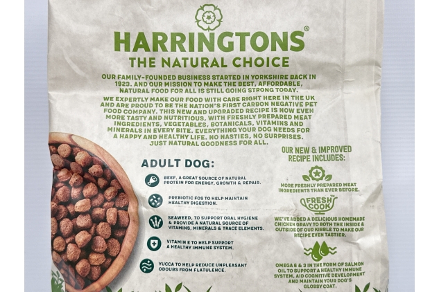 Harringtons Complete Dry Adult Dog Food Beef and Rice 1.7 kg