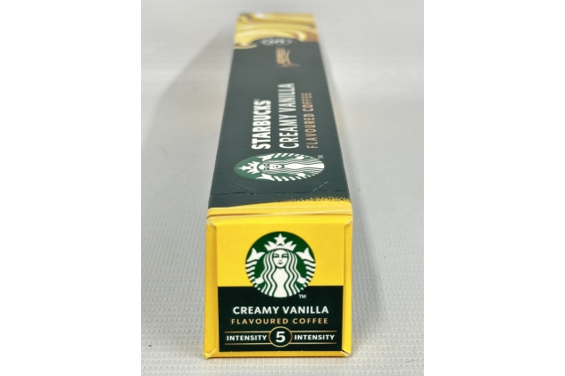 STARBUCKS Creamy Vanilla Flavoured Coffee by Nespresso, Blonde Roast, 10 Coffee Capsules