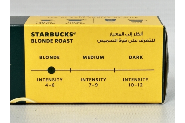 STARBUCKS Creamy Vanilla Flavoured Coffee by Nespresso, Blonde Roast, 10 Coffee Capsules