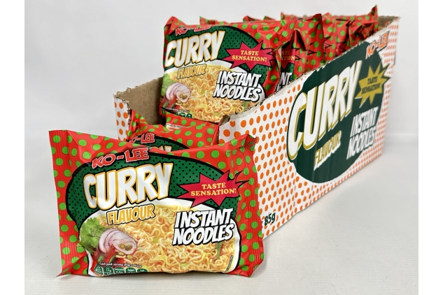 Ko-Lee Taste Sensation Curry Flavoured Instant Noodles 22 X 85g | Best Before Date 26/05/2024