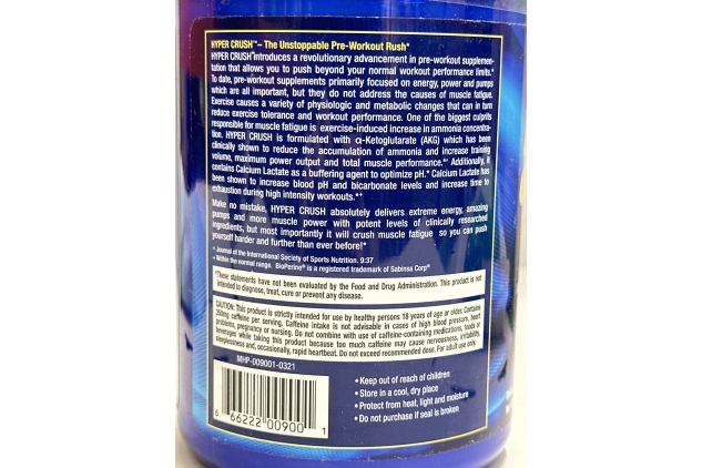 MHP Hyper Crush Blue Ice 30 Servings | Best Before Date 31/08/2024