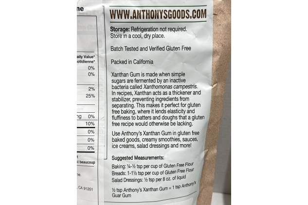 Anthony's Xanthan Gum 454g | Best Before Date 13/07/2024