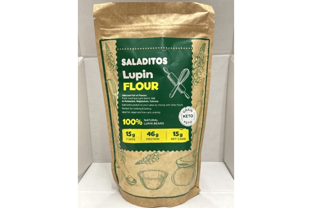 SALADITOS Lupin Flour | High Protein, Low Carb & Keto Friendly | Vegan Flour Alternative, 400g | BBE 30/11/2024